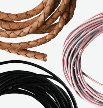 Neutral Colors Round Leather Cord By Bead Landing™