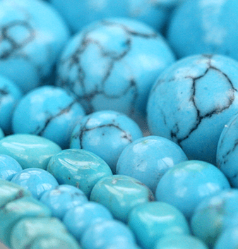 Frosted Blue Turquoise Beads 4-12mm 📿 – RainbowShop for Craft