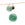 Beads Retail sales Green aventurine pendant 12mm astrological sign Sagittarius - Hole: 1mm (1)