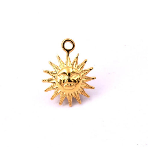 Buy Sun pendant Golden stainless steel 11mm (1)