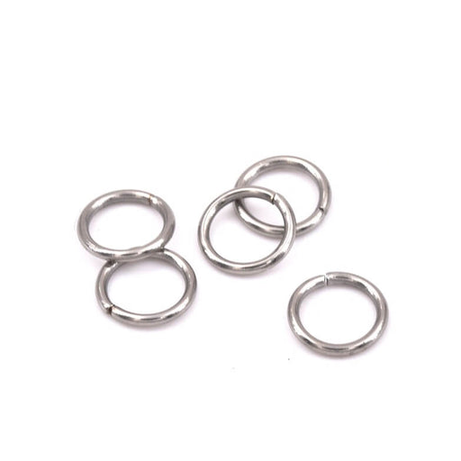 Buy Welded stainless steel jump ring 6x0.8mm (10)