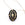 Beads wholesaler  - Oval pendant black enamel and golden stainless steel 26x17mm (1)