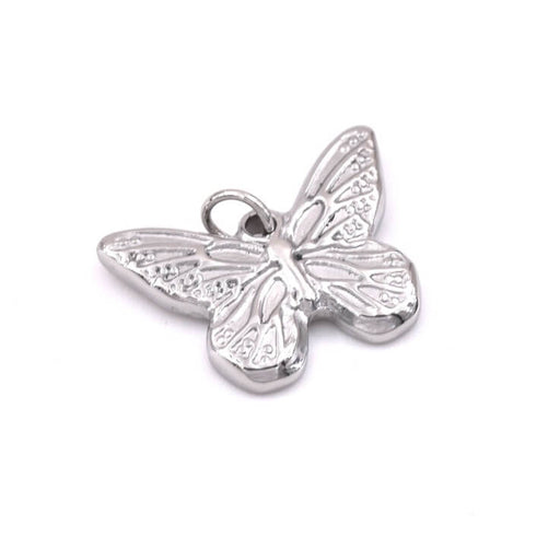 Buy Butterfly Pendant Stainless Steel 12x16mm - Hole: 2mm (1)