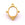 Beads wholesaler  - Pendant with square shell - Golden stainless steel 22mm - Hole: 1.5mm (1)