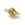 Beads wholesaler  - Bicone pendulum connector in golden brass set with zircons 15x8mm (1)