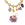 Beads wholesaler  - Flower pendant amethyst faceted beads and gold copper 10x14mm (1)