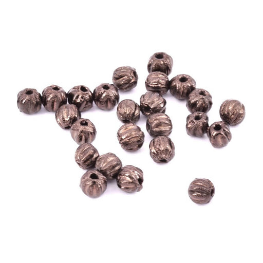 Buy Czech round beads melon Dark Bronze 3mm (30)