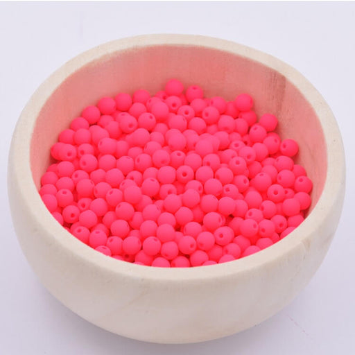 Buy Czech round beads Neon Pink 3mm (30)