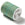 Beads wholesaler  - Braided cotton cord with green and beige gold thread - 2mm (4m spool)