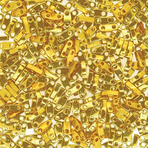 ccQTL191 - Miyuki QUARTER tila beads 24K Gold 1.2mm (10 beads)