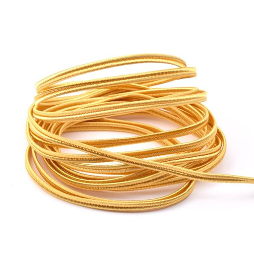 Silky golden metallic soutache 2.5x1mm (2m)