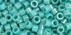 cc132- AIKO Toho Beads 11/0 tube Opaque Turquoise Luster (2g)