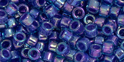 Buy cc1843 - AIKO Toho Beads 11/0 tube Lavender-Lined Aqua Rainbow (2g)