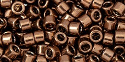 cc522 - AIKO Toho Beads 11/0 tube Galvanized Rosy Brown (2g)