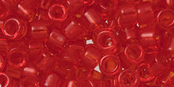 Buy cc5B - AIKO Toho Beads 11/0 tube Transparent Siam Ruby (2g)