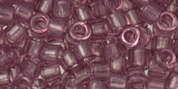 cc6- AIKO Toho Beads 11/0 tube Transparent Lt Amethyst (2g)