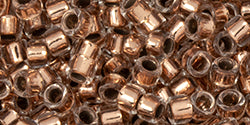 Buy cc740 - AIKO Toho Beads 11/0 tube Copper-Lined Crystal (2g)