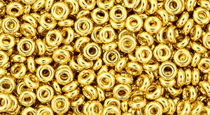 cc712 - toho half round 6/0- 4mm Metallic 24K Gold Plated (5g)