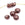 Beads Retail sales Donut rondelle bead in garnet purple glass paste 7-8mm (4)