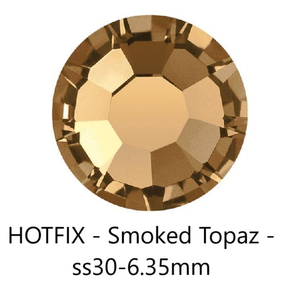 Preciosa Smoked Topaz hotfix FlatBack - ss30-6.35mm (12)