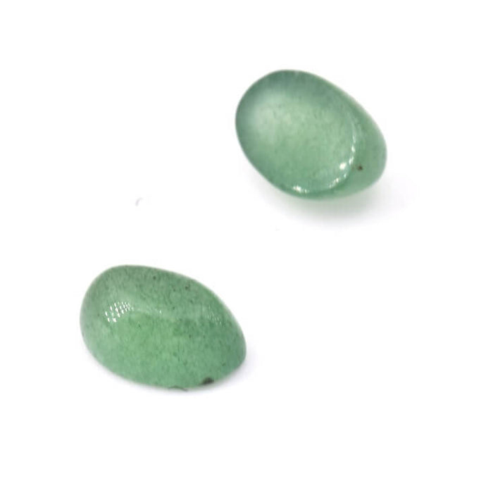 Natural green aventurine oval cabochon 6x4mm (2)