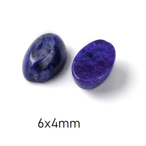 Buy Oval cabochon lapis lazuli 6x4mm (2)