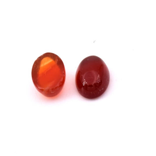 Buy Oval cabochon in red agate 6x4mm (2)