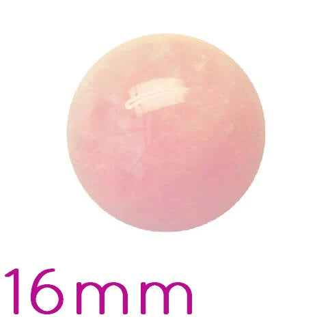 Round cabochon rose quartz - 16mm (1)