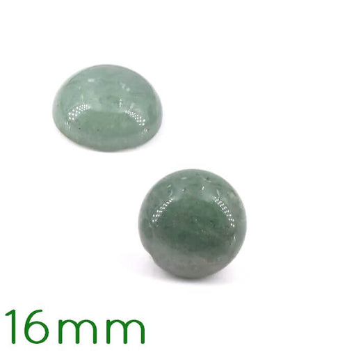 Round cabochon Green aventurine - 16mm (1)