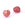 Beads wholesaler  - Polished heart-shaped bead Strawberry Quartz 12mm - hole: 1mm (1)