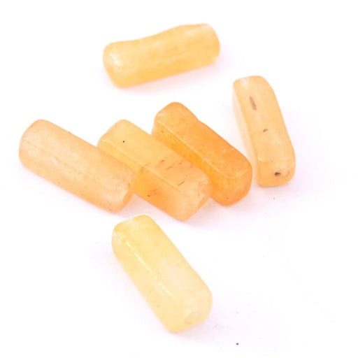 Buy Yellow aventurine rectangle bead 13x4mm hole: 1mm (6)