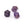 Beads Retail sales Natural Amethyst polygon beads 8-10x10mm - Hole: 1mm (3)