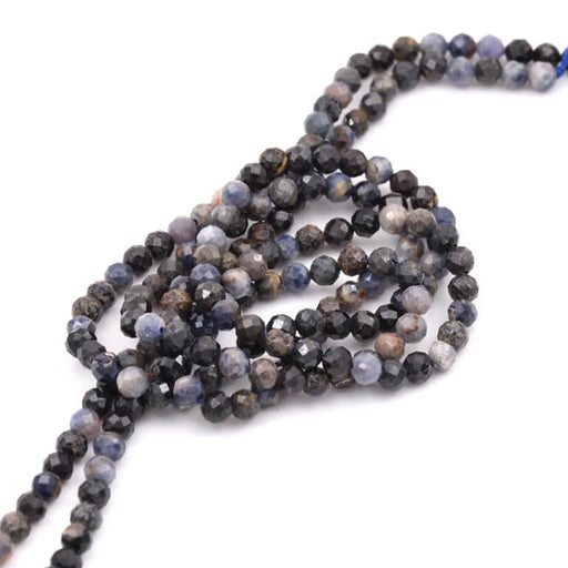 Buy Light obsidian round beads 4mm - Hole: 0.7mm (1 strand-37cm)