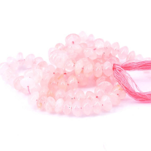 Buy Bicone button bead Rose Quartz 5-6x3-4mm (1 Strand-32cm)