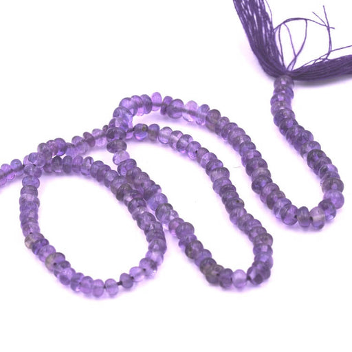 Amethyst Rondelle Bead 3-5x2-4mm (1 Strand-33cm)