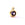 Beads wholesaler  - Purple zircon charm Golden brass 9mm - Hole: 2mm (1)