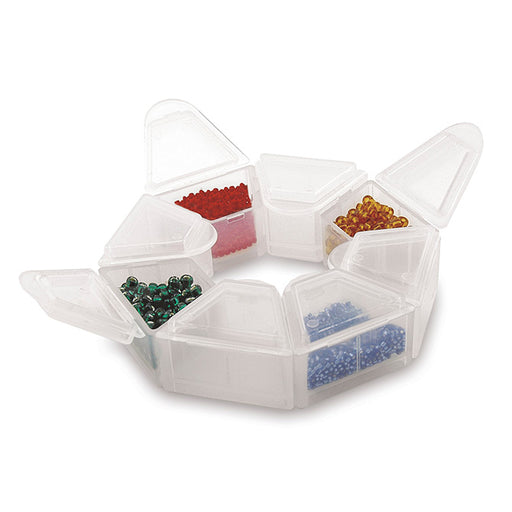 Box with 8 closable and stackable compartments (1)