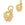 Beads Retail sales Charm pendant golden plated High quality Flower ethnic 8mm (2)