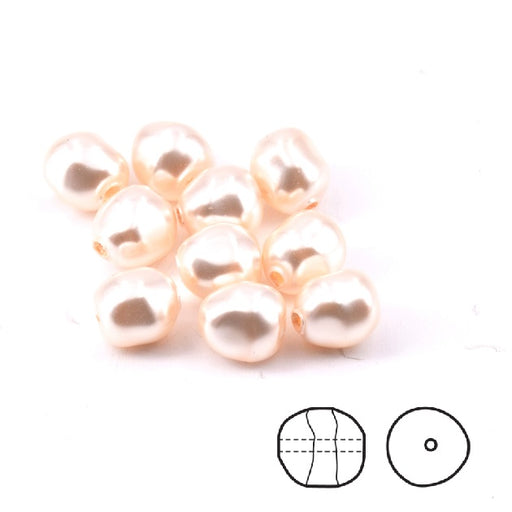 Baroque 5840 Creamrose Pearl 6mm (10)