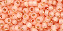 cc2111- Toho beads 8/0 silver lined milky peach (10g)