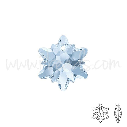 Swarovski 6748 Edelweiss pendant crystal blue shade 14mm (1)