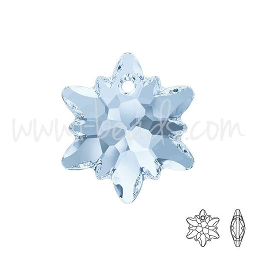 Swarovski 6748 Edelweiss pendant crystal blue shade 18mm (1)