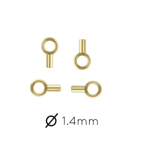 Eyelet, brass, 3.5mm with 3x2.4mm tube and 1.7mm inside diameter