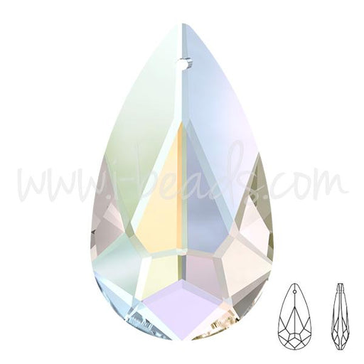 Buy swarovski teardrop pendant crystal ab 24mm (1)